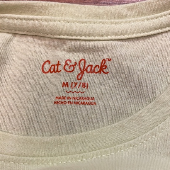 Cat & Jack Lime Green Veggies Short-Sleeve T-Shirt Size M 7/8 - Picture 7 of 8